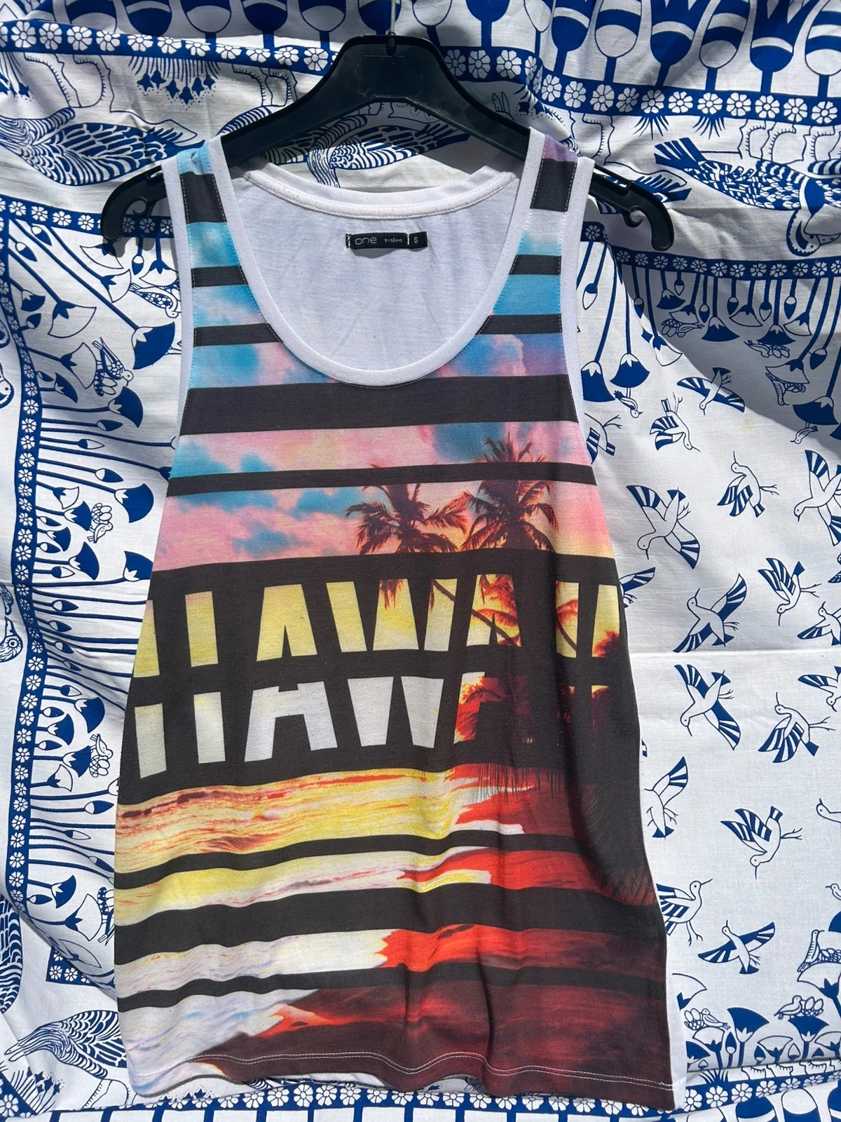 Débardeur multicolore S/36 Gemo homme bon état